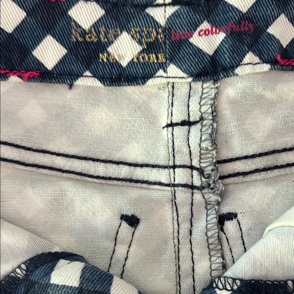 Kate Spade Blue and White Mini Pencil Skirt - Picture 5 of 6